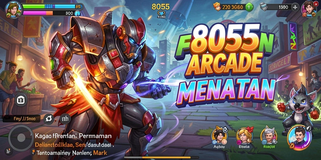 Screenshot menampilkan gameplay seru dari 8055 dalam aksi.