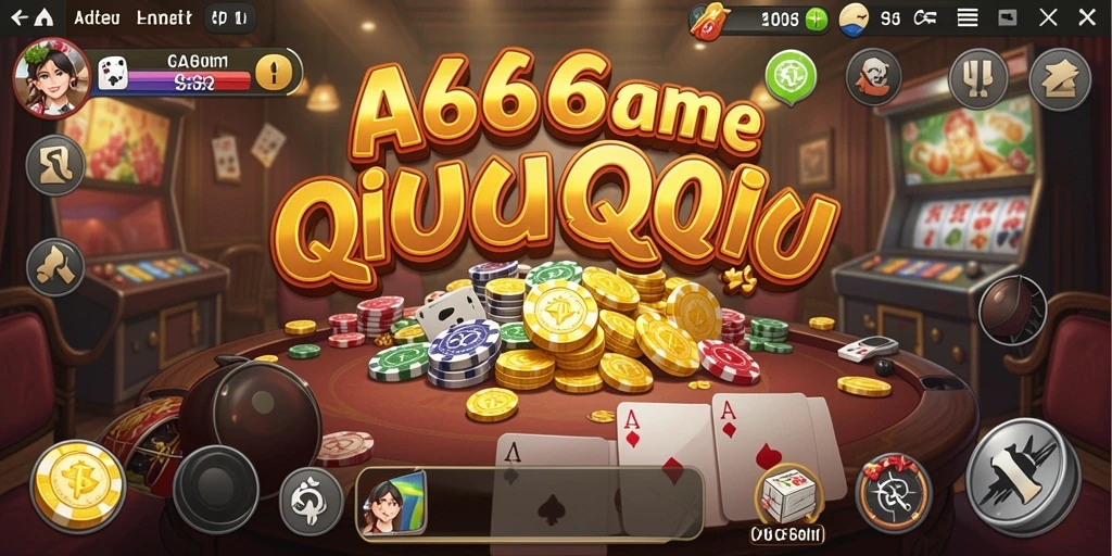 Screenshot utama AA666 menunjukkan gameplay QiuQiu yang intens.