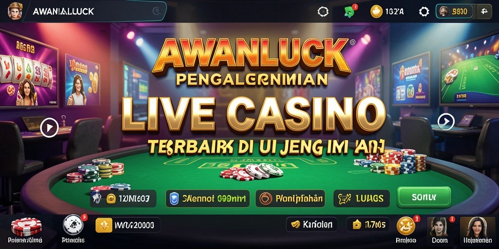 Tampilan seru gameplay Live Casino AWANLUCK yang mengasyikkan.