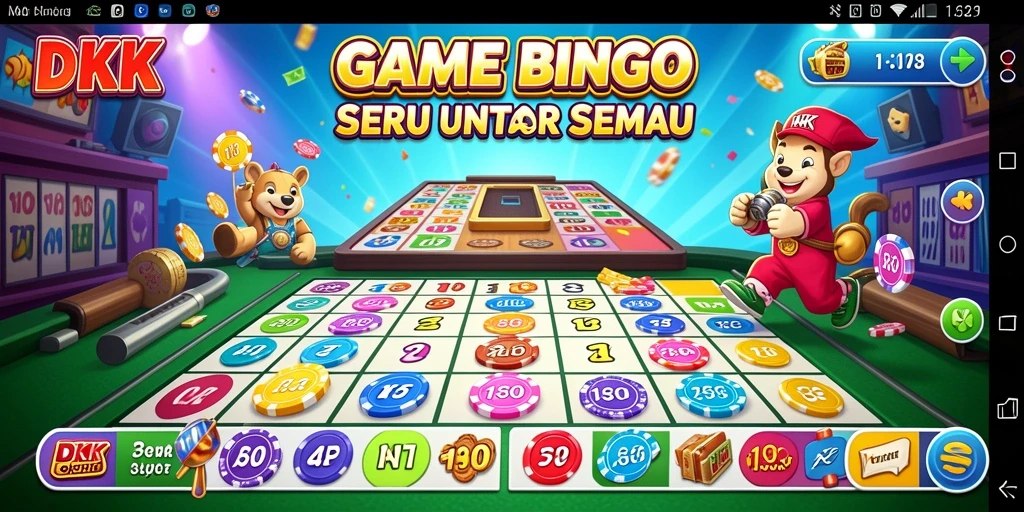 Tampilan menarik gameplay Bingo di DKK dengan interaksi sosial yang menyenangkan.