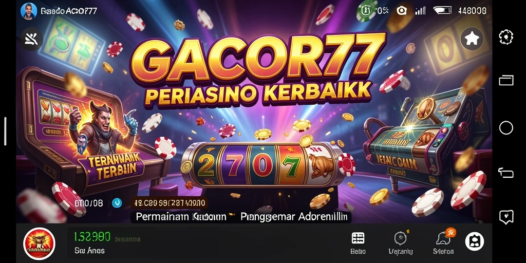Screenshot gameplay GACOR77 lengkap dengan grafis yang memukau.