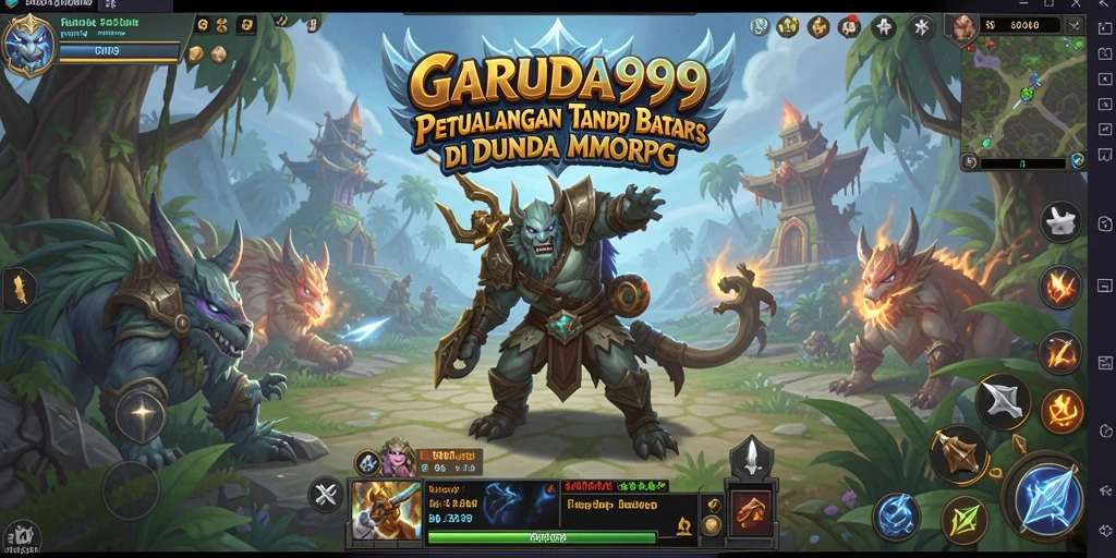 Tampilan permainan GARUDA999 yang menakjubkan dalam aksi MMORPG.