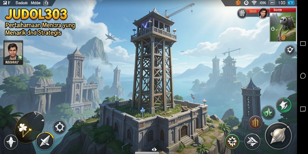 Gambaran menarik dari gameplay JUDOL303 dalam mode Tower Defense.