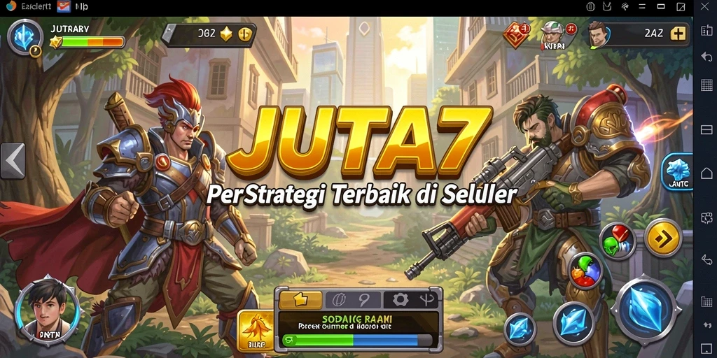 Tampilan menarik dari gameplay JUTA7 yang penuh strategi.