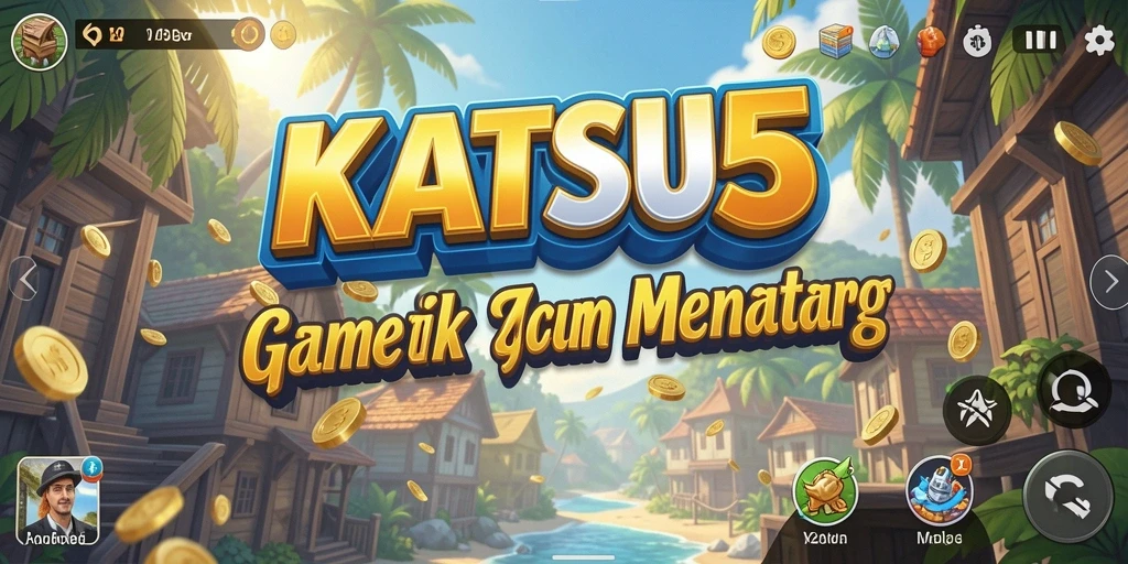 Tampilan gameplay menarik di KATSU5 dengan berbagai elemen Tycoon.