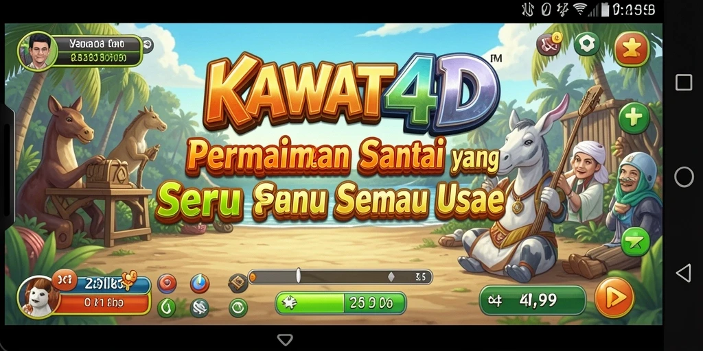 Tampilan gameplay KAWAT4D yang seru dan menghibur.