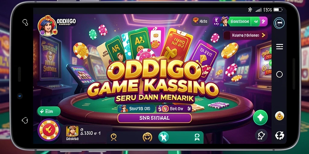 Screenshot utama ODDIGO menampilkan gameplay kasino yang mendebarkan.