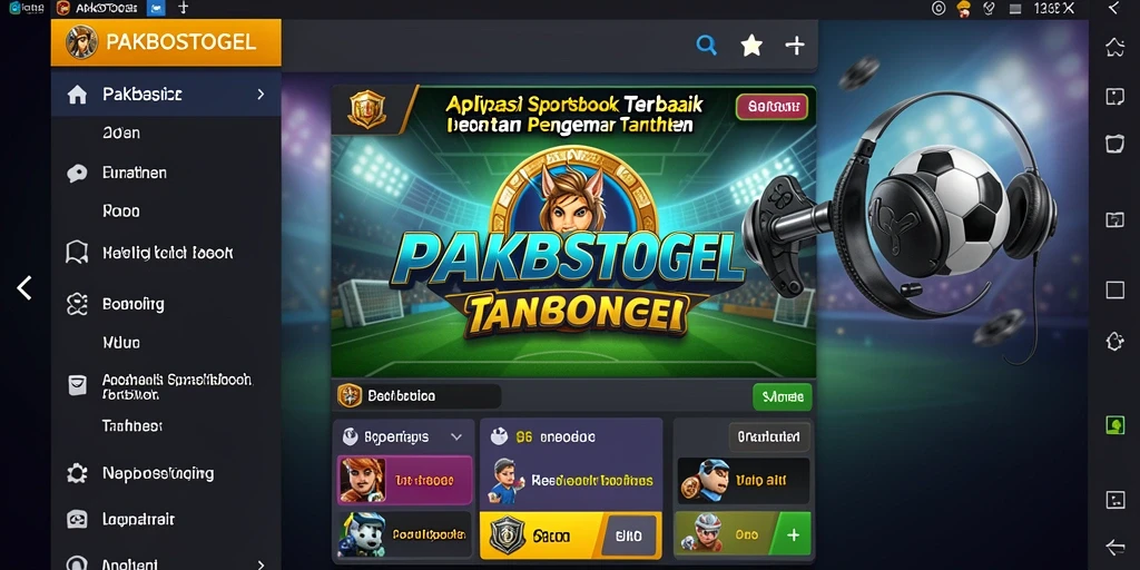 Tampilan utama PAKBOSTOGEL dengan berbagai pilihan taruhan olahraga.