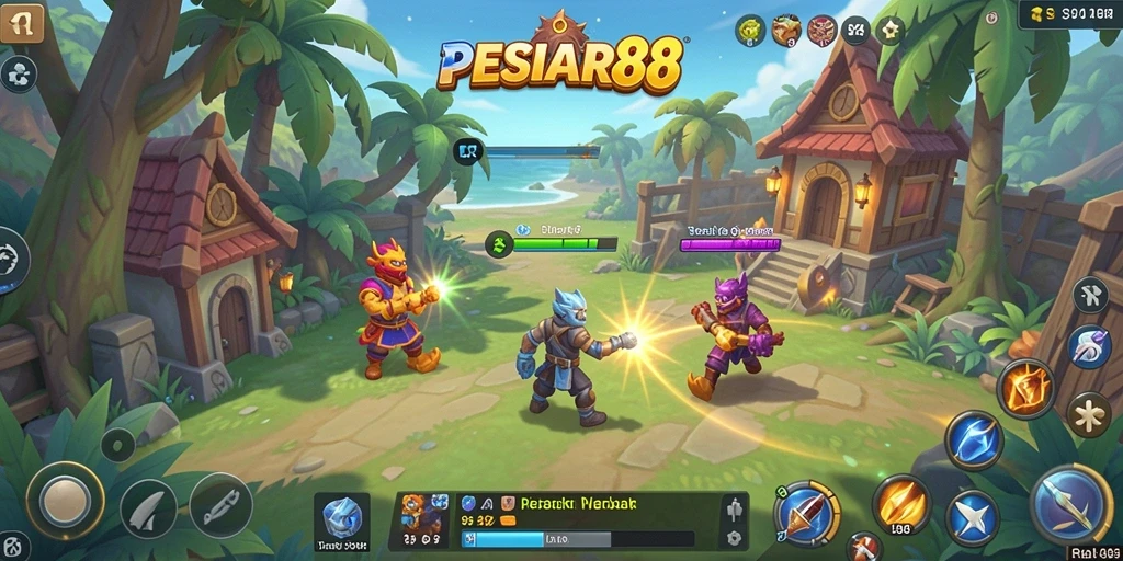 Tampilan gameplay mendebarkan di PESIAR88 dengan strategi yang kompleks.