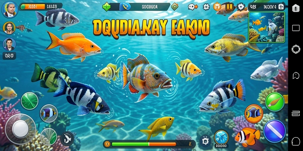 Tampilan gameplay QQRP yang penuh aksi Tembak Ikan.
