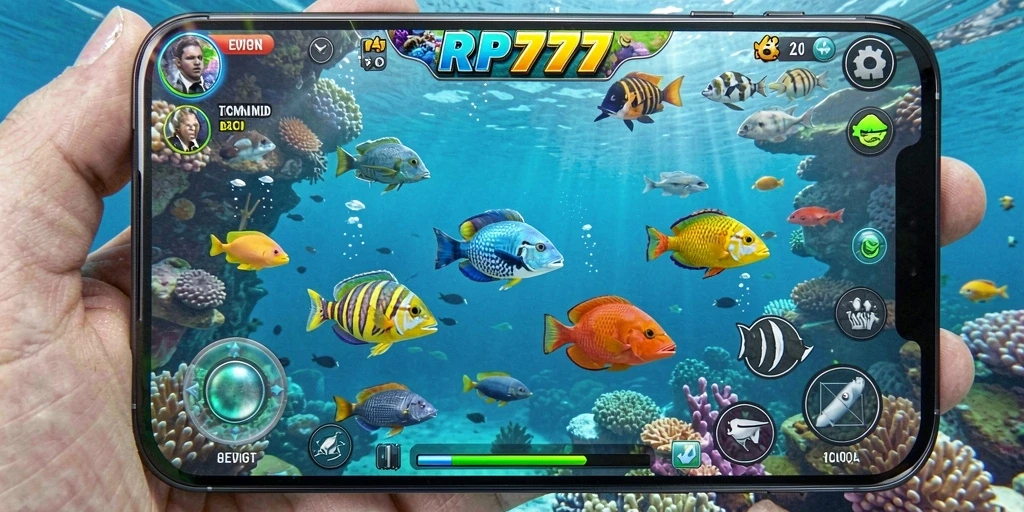 Gameplay seru Tembak Ikan dengan grafis menarik di RP777.