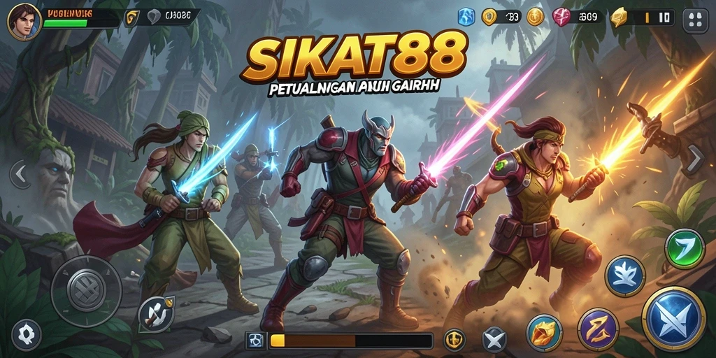 Tampilan gameplay SIKAT88 yang menarik dan penuh aksi.