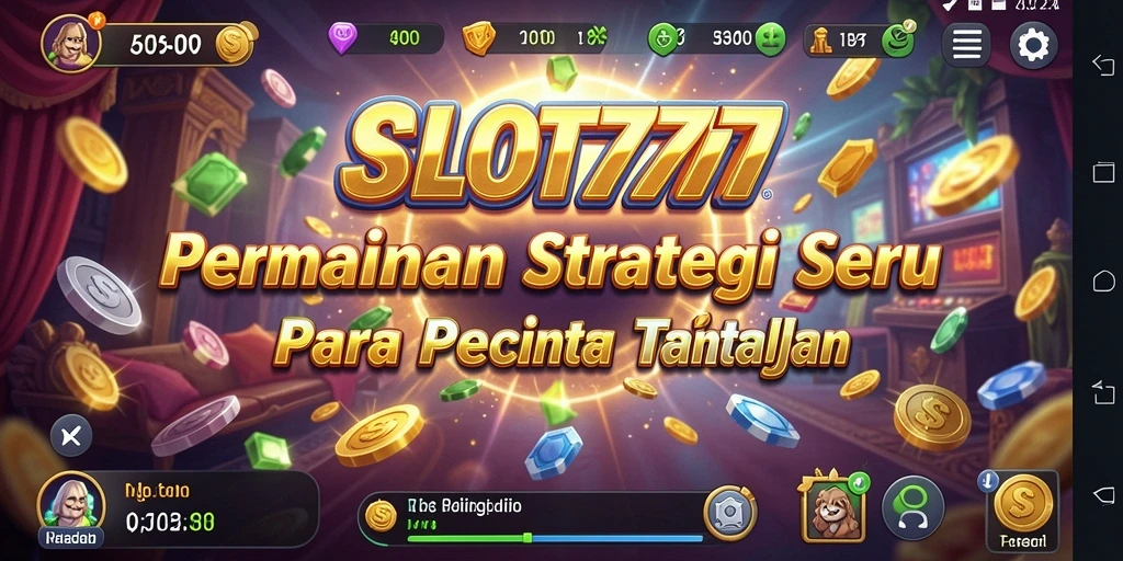 Tampilan menarik dan seru dalam permainan strategi SLOT777.