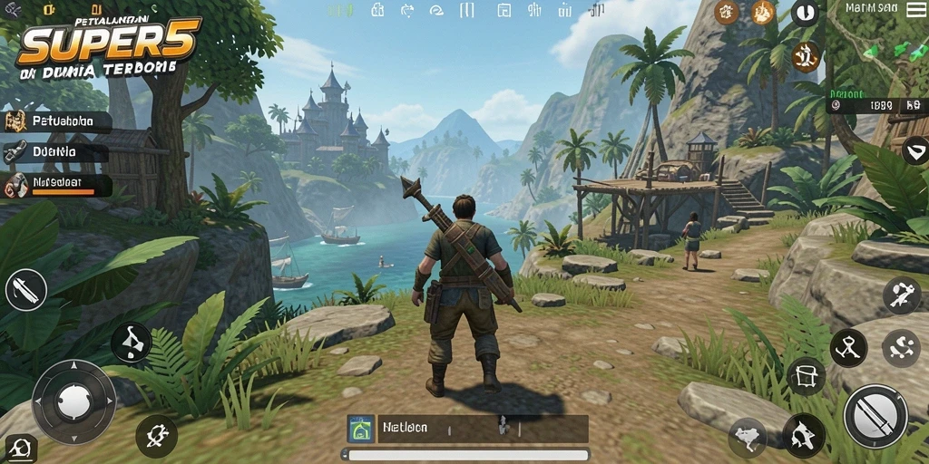 Gameplay menarik dan grafis menakjubkan dalam SUPER5.