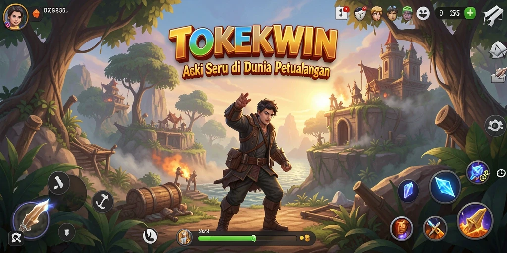 Gameplay yang mendebarkan dan penuh aksi dalam TOKEKWIN.
