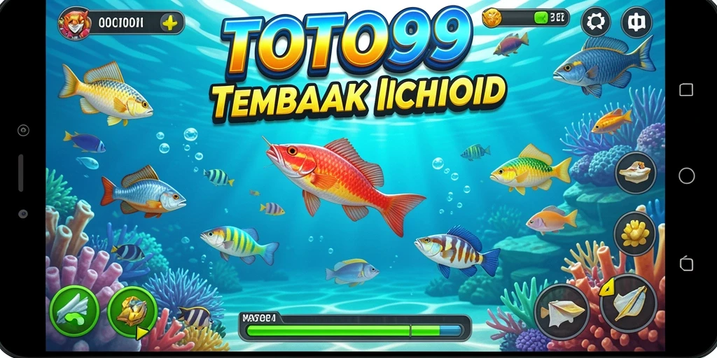 Tampilan gameplay Tembak Ikan yang seru dan menantang.