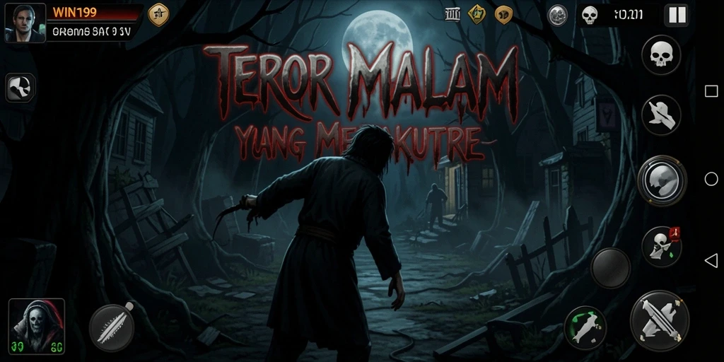 Tampilan gameplay yang mencekam dan menakutkan dari WIN199.