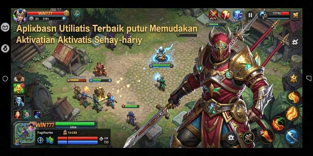 Screenshot WIN777 menampilkan fitur utilitas yang memudahkan pengguna.