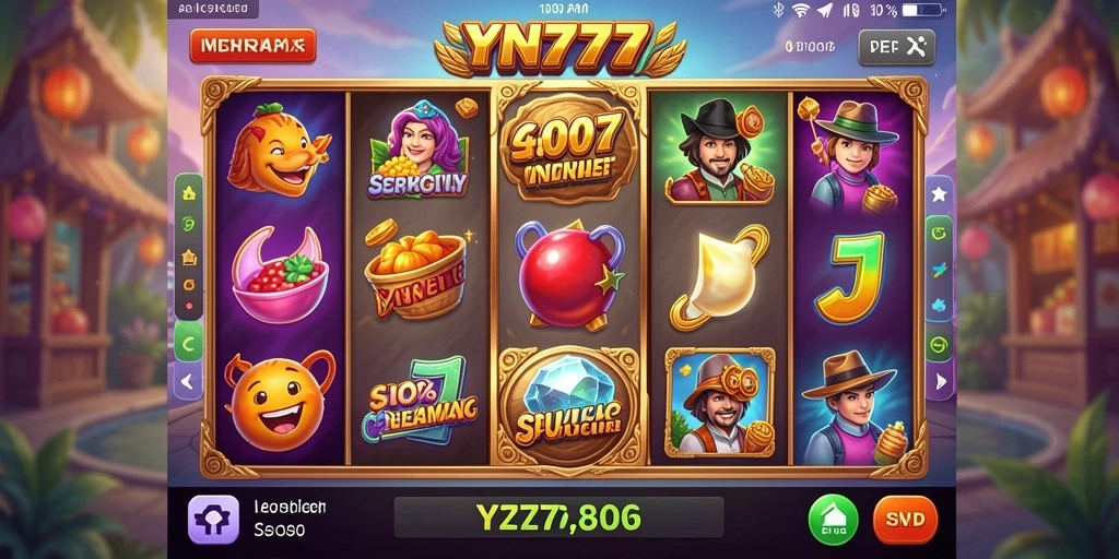 Tampilan gameplay slot yang mengasyikkan dan penuh warna dari YN777.